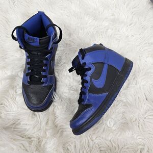 Nike Dunk High GS Black Old Royal Size 4Y/Womens 5.5 308319-024